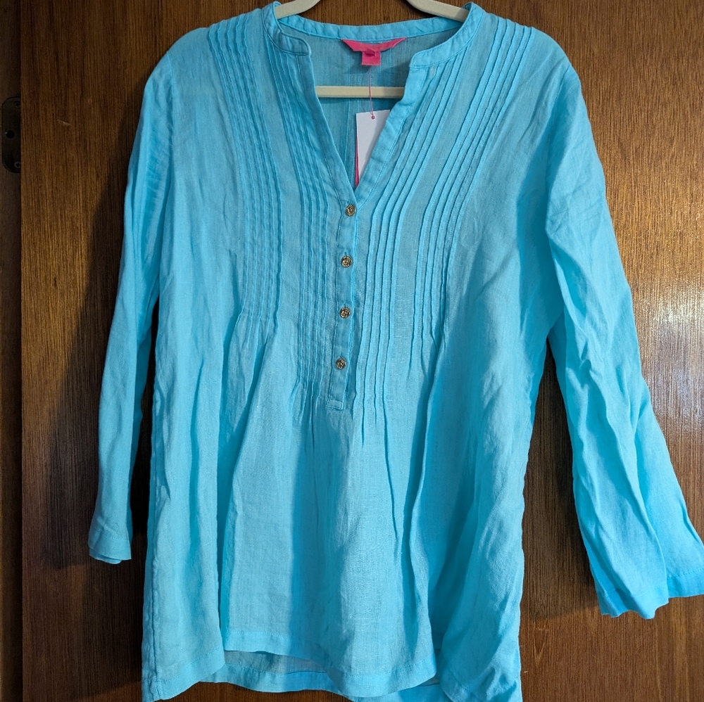 Lilly Pulitzer Small Sarasota Tunic in Blue Horizon